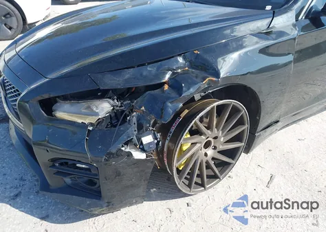 2015 Infiniti Q50 Hybrid Sport from USA, damaged, VIN JN1AV7AP4FM790661